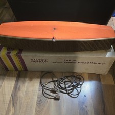 Vintage Salton Hotray Electric French Bread Warmer WB-10 Orange USA Tray Box