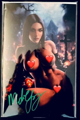 M House Peyton Blue Wednesday Naughty Virgin Variant by Ally Loren Signed w/COA