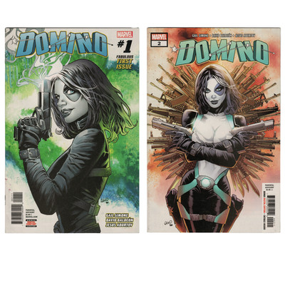Domino #1 & #2 Marvel Comic Book Bundle 2018
