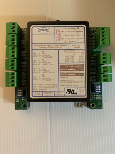 AAON HP2C2 TWO CONDENSER HEAD PRESSURE II MODULE P/N ASM01891 | eBay