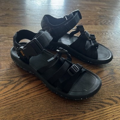 Teva Alp Premier Black Webbing Straps Outdoor Sandals Float-Lite Size 9