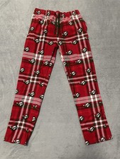 Buc-ee's Unisex Kids XL Flannel Pajama Pants Red Plaid Christmas Drawstring