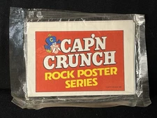 Vtg 80's Journey Cap'N Crunch Cereal Premium Rock Poster Series Prize Sealed!
