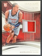Alexandre Sarr 2024-25 Panini Immaculate Collection Rookie Patch RC /99 #142