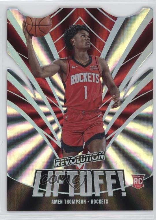 2023-24 Panini Revolution Liftoff! Sunburst 35/75 Amen Thompson #8 02ez