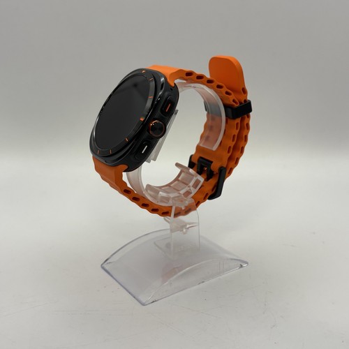Samsung Galaxy Watch Ultra 47mm szary tytan z pomarańczowym granatowym (LTE) - doskonały - Zdjęcie 4 z 5