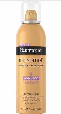 Neutrogena Micro Mist Airbrush Sunless Spray Tan, Medium Intensity, 5.3oz
