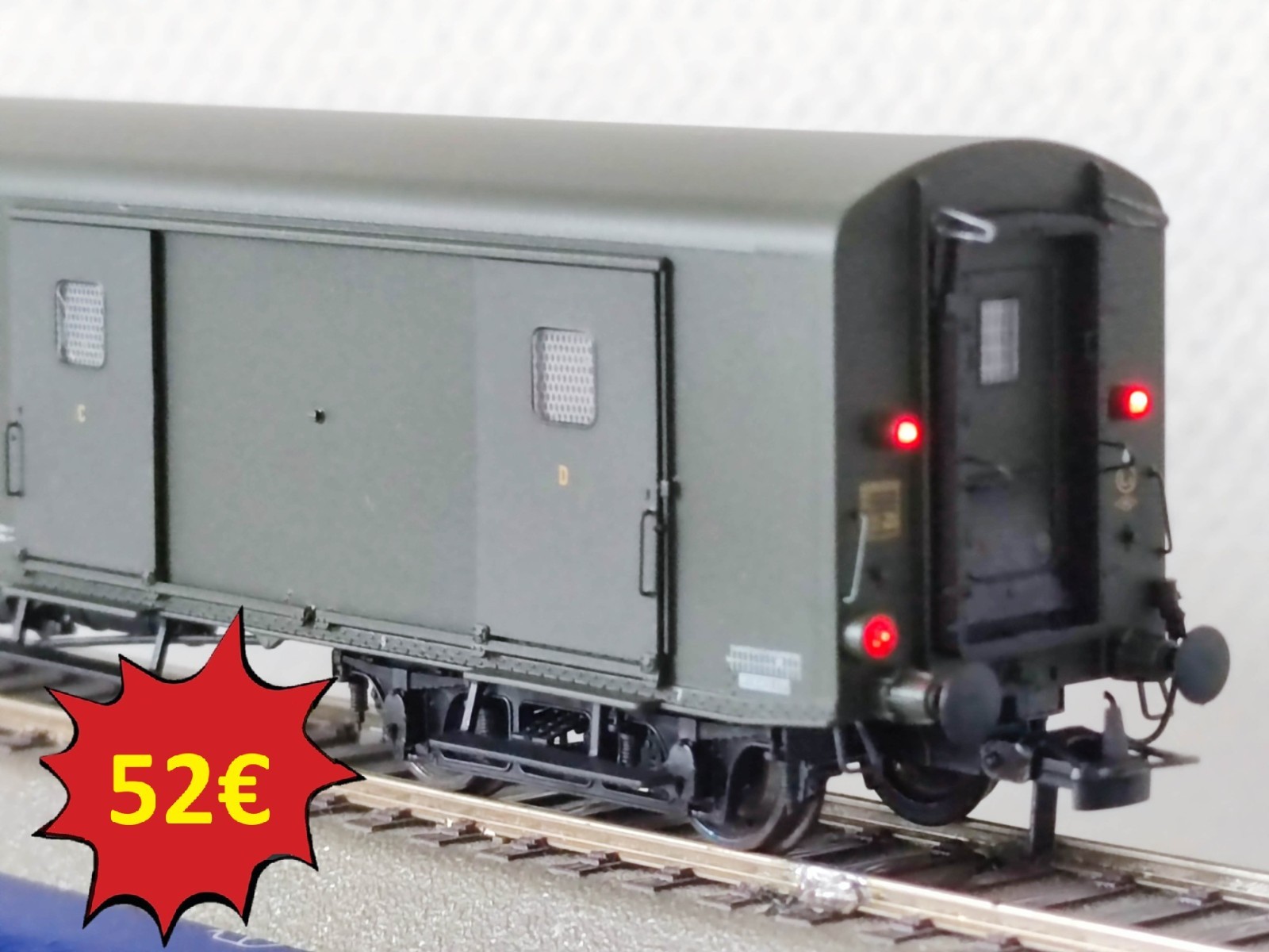 Fourgon HO REE VB-363 avec feux de fin de convoi fonctionnels Ep.IV