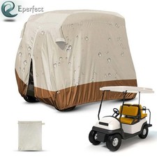 4 Passenger Golf Cart Cover Heavy Duty Waterproof fit for EZ GO Club Car Yamaha