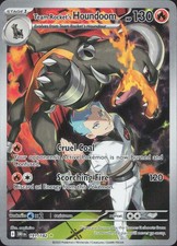 Pokemon Team Rocket's Houndoom 191/182 Illustration Rare Destined Rivals Holo NM