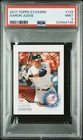 AARON JUDGE 2017 TOPPS MLB STICKER ROOKIE RC #128 📈 PSA 9 MINT 🔥 RARE 💣 MVP