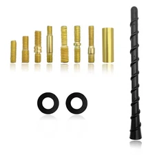 Sylvil Car Spiral Antenna, Flexible 7 Inches PVC Radio Antenna Toppers with S...