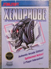 XENOPHOBE (Nintendo NES) CIB Cartridge/2 manuals/poster