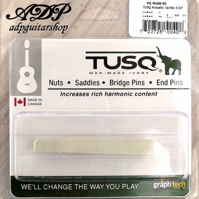 Graph Tech Tusq PQ-9100 Steg Sattel Gitarre Martin Bridge Sattel 73,6 mm