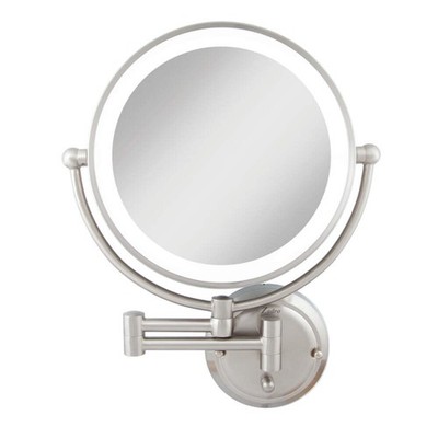 Zadro Glamour LED Lighted Wall Mounted Makeup Mirrors w/ Magnification