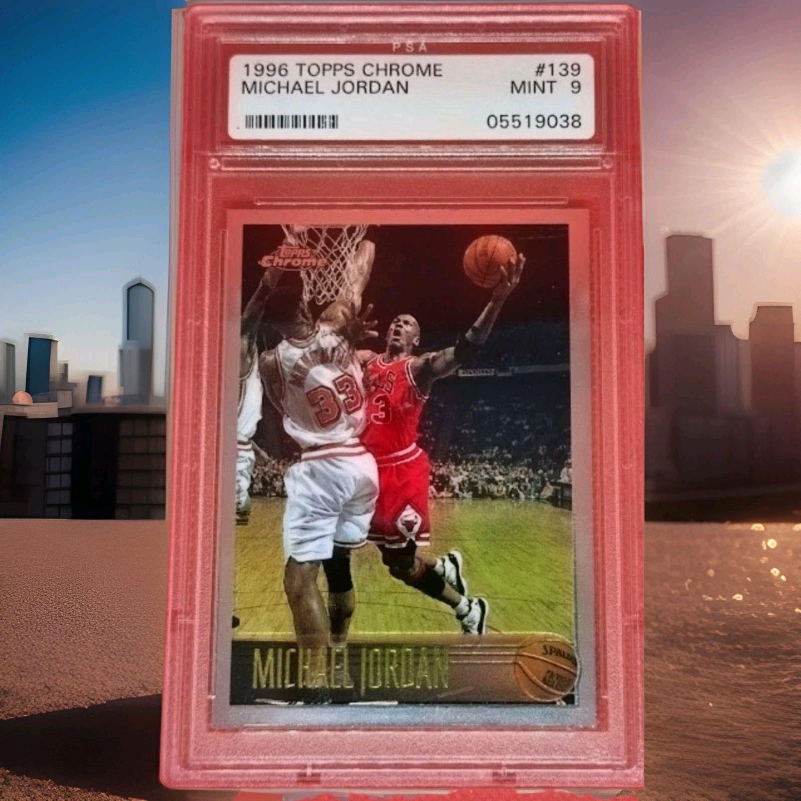🌟🏀🌟MICHAEL JORDAN 1996 TOPPS CHROME PSA 9 🌟🏀🌟ON 🔥 