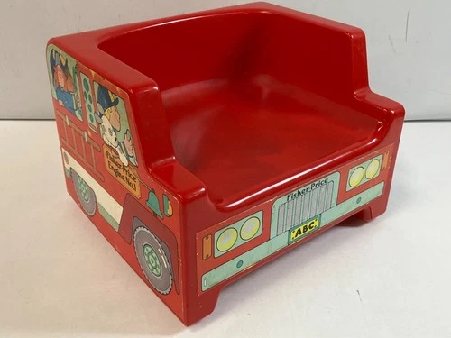 Vintage 1984 Fisher Price Fire Truck Booster Seat Collectible #055