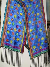 Laurel Burch Cats Silk Scarf, Sun N’ Sand Accessories New