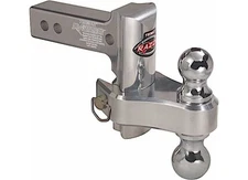 Trimax TRZ4ALRP 4" Pin & Clip Aluminum Drop Hitch - Dual Ball Included