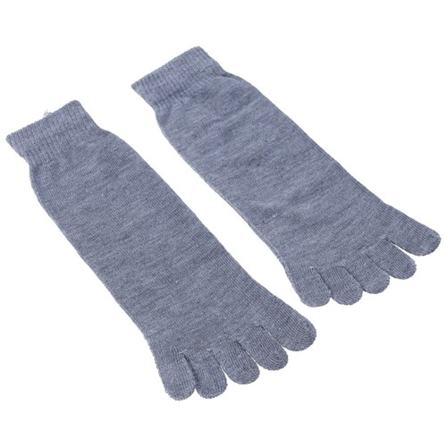 5 Paia Calzini Moda Uomo Cotone Tubo Medio Cinque Dita Calzini Punta - Foto 5 di 12