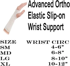 Advanced Orthopaedics Elastic Slip-on Wrist Support Small