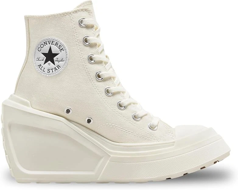 Converse Chuck 70 De Luxe Wedge Platform Heel Boots White 8 New A06479C - Image 2 of 4