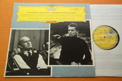 Richter Karajan Tchaikovsky Piano Concerto 1 DGG Red Stereo 2/63 SLPM 138822 NM
