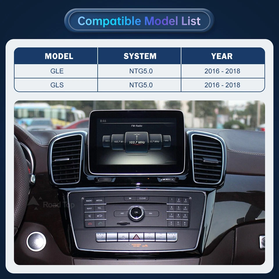 Беспроводной CarPlay Mirrorlink для Mercedes Benz GLE GLS с NTG5.0 Android Auto - Изображение 2 из 4