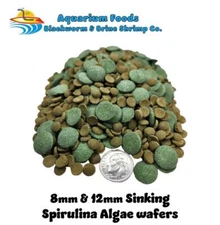 8mm & 12mm Sinking Spirulina Algae Wafers Tropical Fish Food - Mixed Sizes