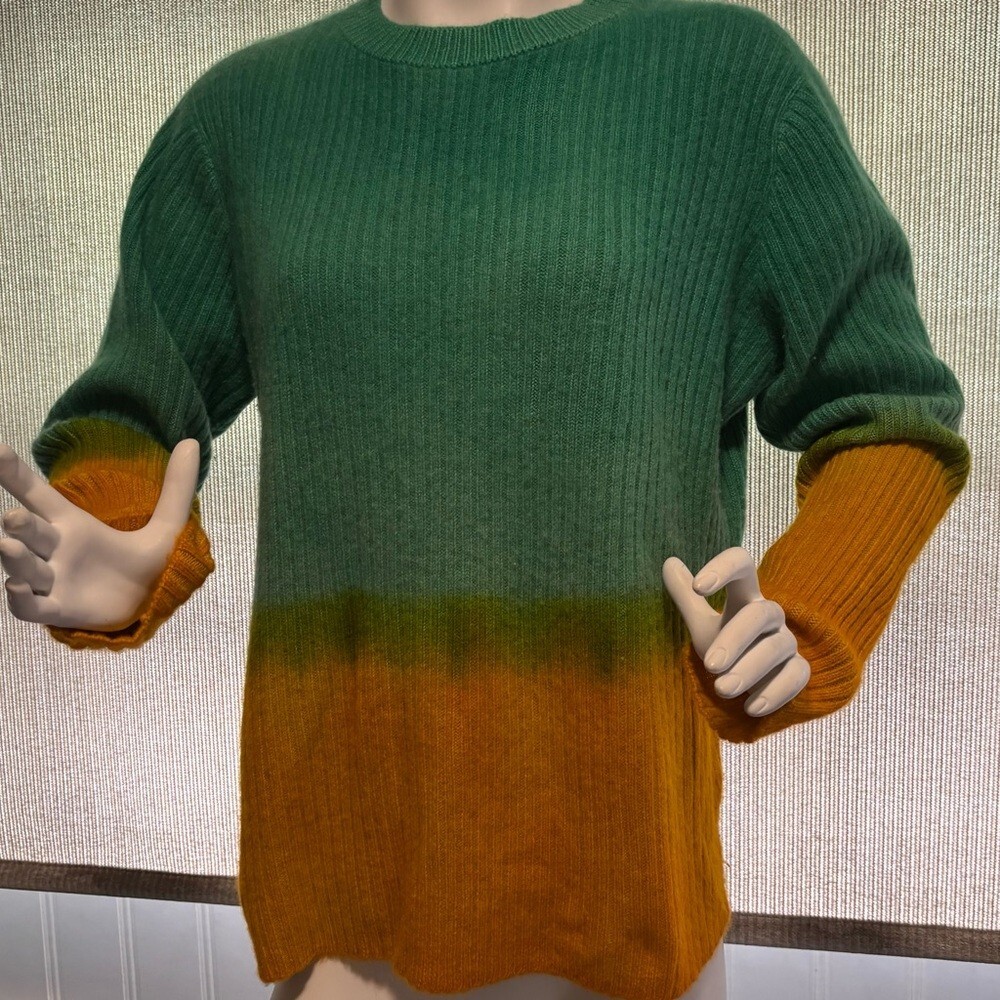 The Elder Statesman cashmere tie-dye sweater. Size: M Quietluxury, Beverly Hills