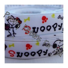 dog 5/8" wide high quality grosgrain ribbon 5 yards listing
