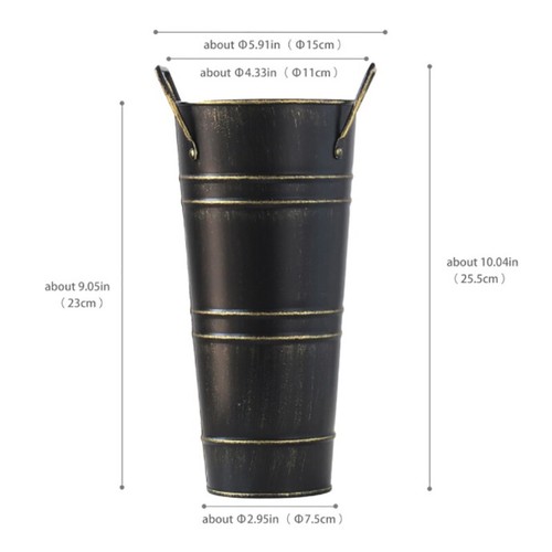 Umbrella Stand Holder Metal Bucket Freestanding Umbrella Rack Barrel Over Sink - Picture 3 of 14