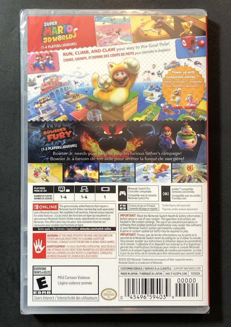 Super Mario 3d World Switch, Mario 3d World Bowser Fury