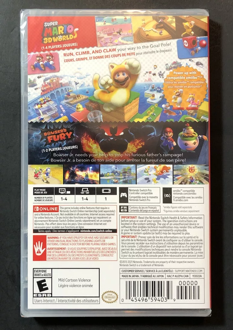  Super Mario 3D World + Bowser's Fury - US Version : Nintendo of  America: Everything Else