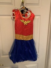 Rubíes DC Comics Mujer Maravilla Tutú Vestido Disfraz Niño Talla Mediana Cinco Piezas