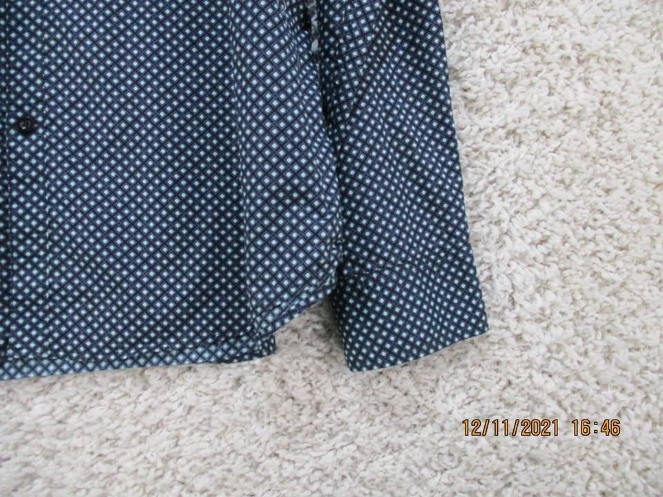 Camisa Billabong para hombre XL Negro Vestido con botones Manga larga Cuello Algodón Foto 4 de 4