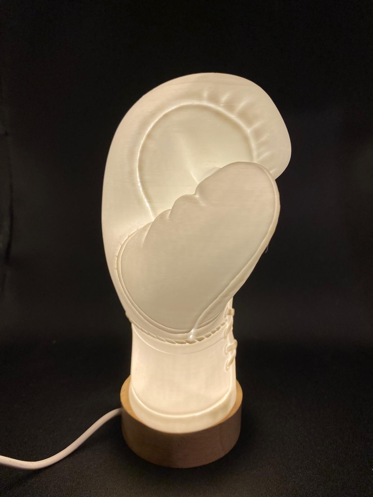 Lampada LED 3D Guantoni Boxe - Arredamento Sportivo e Idea Regalo