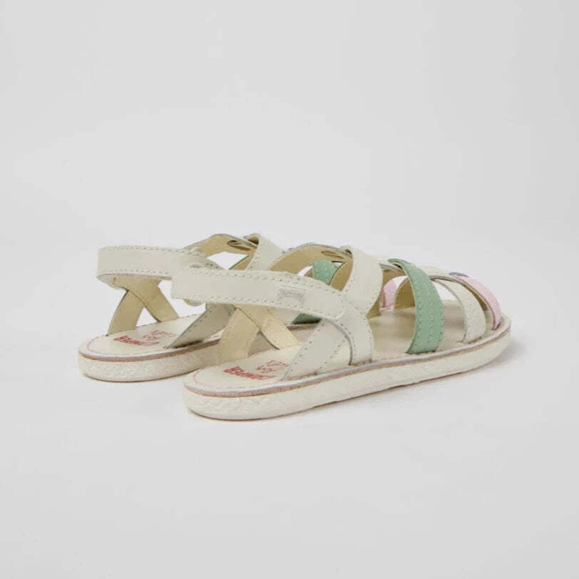 Sandálias de couro com fecho de gancho e laço Camper Kids Girl MIKO - Imagem 3 de 4