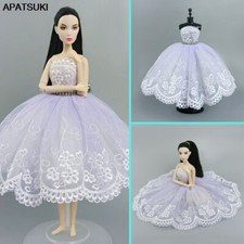 Light Purple Floral Fashion Ballet Dress For 11.5" Doll Outfits 1/6 Accessories