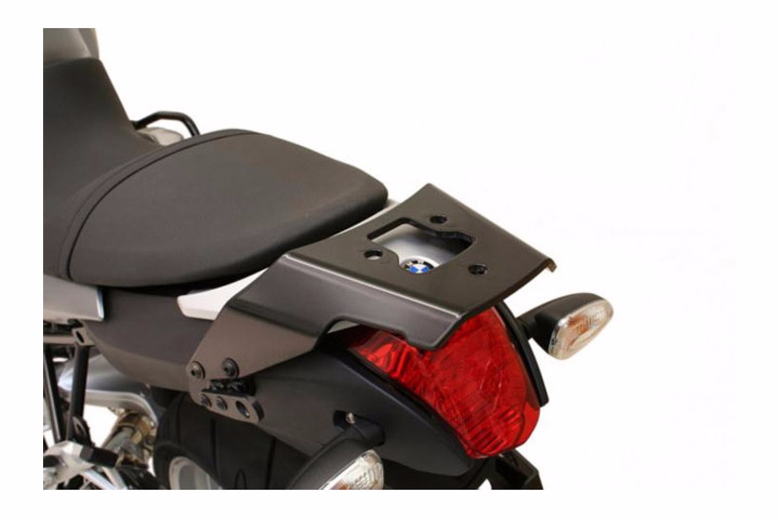 Porte-bagages de précision ALU-RACK SW-Motech noir, finition haut de gamme pour BMW R1200R