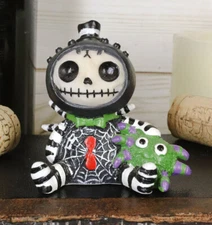 Ebros Furrybones Black Itsy Bitsy Webster Spider Skeleton Small Figurine