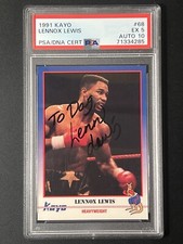1991 Kayo Lennox Lewis #68 PSA 5 Auto 10