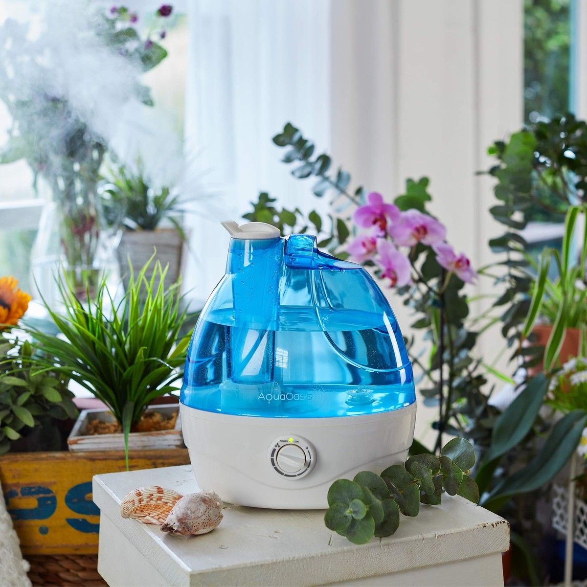 AquaOasis® Cool Mist Humidifier (2.2L Water Tank) Quiet Ultrasonic