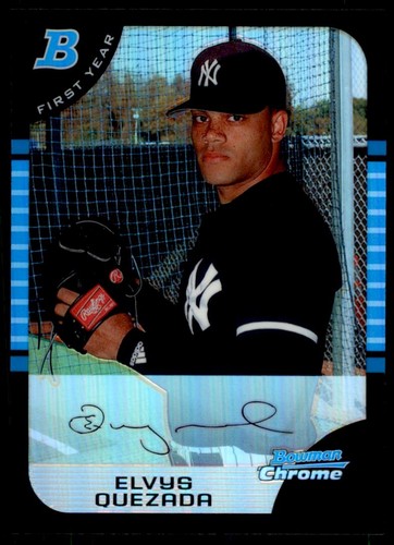 2005 Bowman Chrome Refractors #169 Elvys Quezada RC New York Yankees