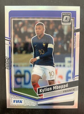 Kylian Mbappe Donruss Holo 2枚セット KYLIAN MBAPPE 2023-24 Donruss Optic Soccer Silver Prizm Holo Card