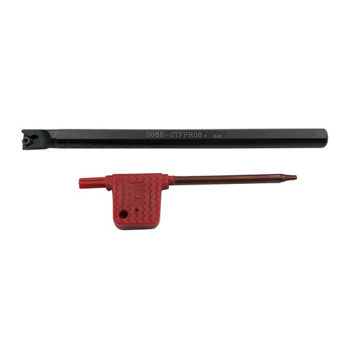 8mm S08K STFPR08 Lathe Boring Bar Holder Tool+ 1pcs TPGH080204L cermet insert - Picture 2 of 7