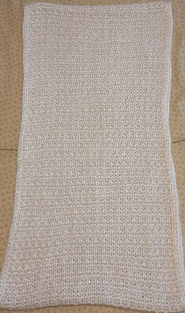 Cejon Infinity Loop Scarf Chunky Knit Silver Meta… - image 6