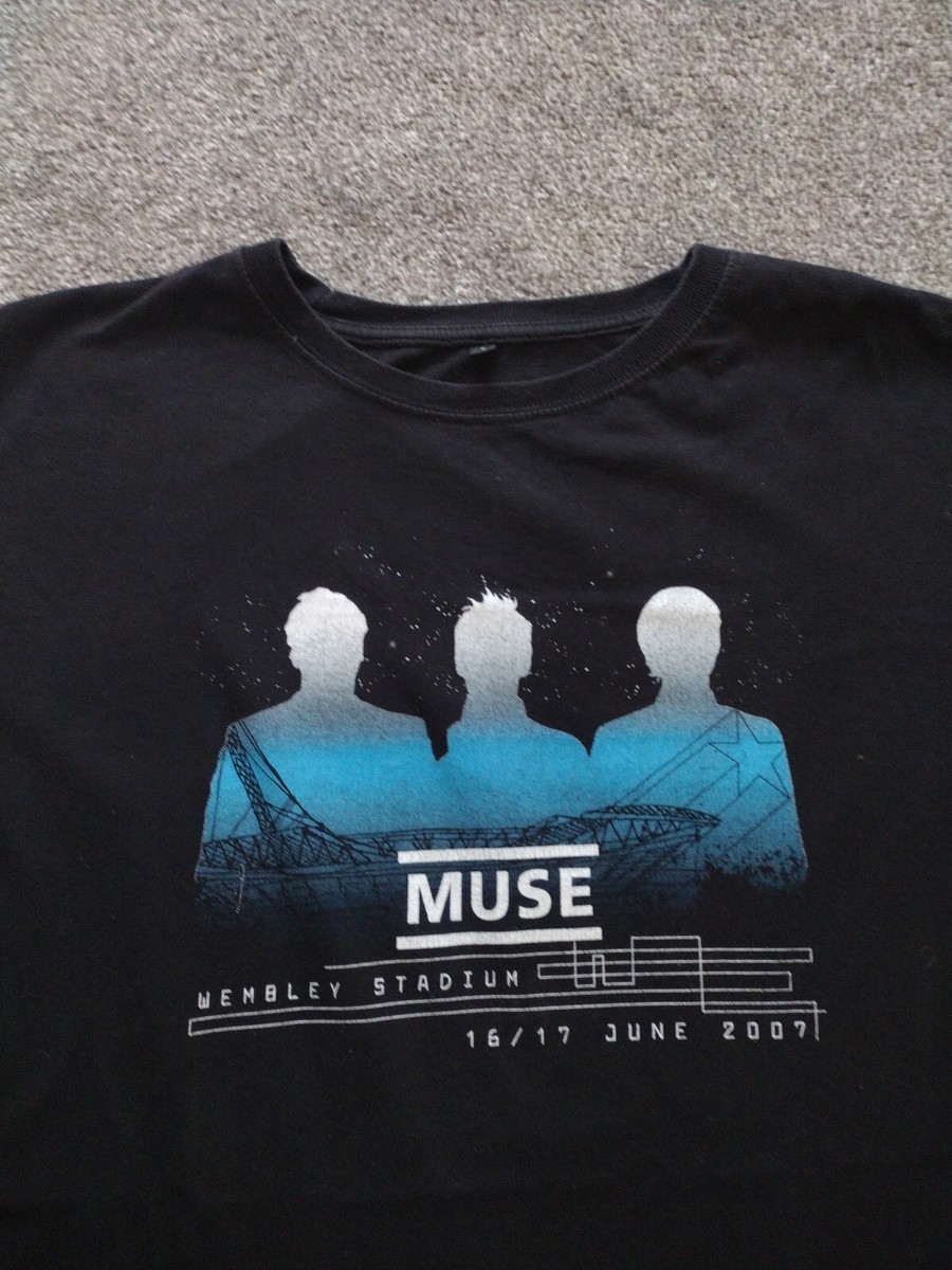 MUSE ツアーTシャツ 2007 Wembley Stadium Muse Shirt London Wembley Stadium 2007 Progressive Rock Band