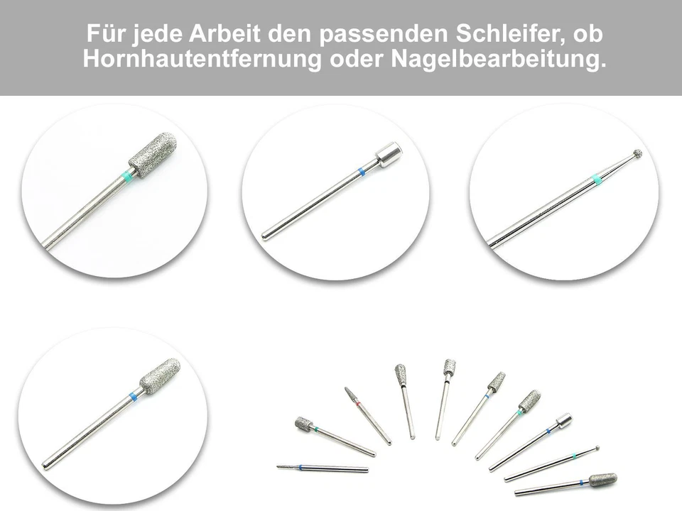 Fußpflege Set Pediküre Diamantschleifer 13 tlg - Bild 4 von 4