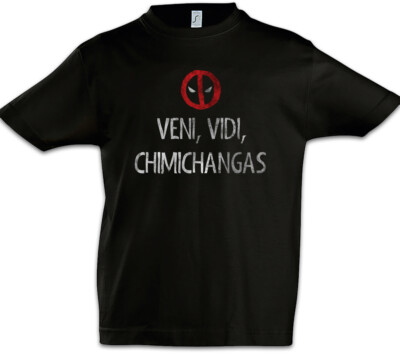 Veni Vidi Chimichangas Kinder Jungen T-Shirt Spanish Deadpool Fun Essen Mexiko